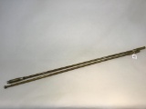 Lot of 2 Vintage Brass Gun Cleaning Rods