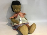 1920's Black Rag Doll