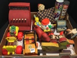 Group of Toys Including Tom Thumb Cash Register
