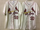 Lot of 2 XL St. Louis Cardinals #50