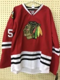 Reebok NHL Black Hawks Hockey Jersey-Size 56