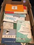 Group of Vintage Car Owners Manuals-