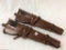 Lot of 2 Leather Rifle Holsters Marked