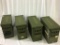 4 Lg. Metal Green Ammo Containers