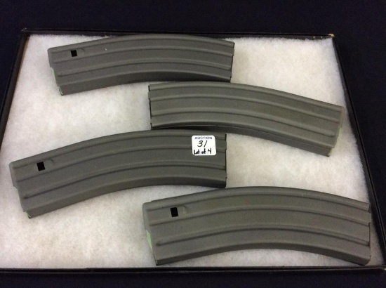 Lot of 4 Colt AR-15 5.56 MM Magazines