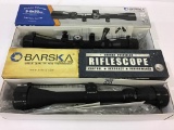 Lot of 2 Barska Riflescopes in Boxes