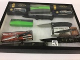 Lot of 6 Folding Knives w/ Boxes Including