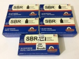 Lot of 5 Full Boxes of SBR 9MM Centerfire