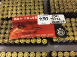 Group of Approx. 450 Total Rounds of 9MM