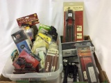 Lg. Group of Gun Related Items (Most New in Boxes)