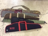 Lot of 6 Various Soft Long Gun Cases