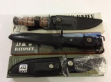 Lot of 3 Contemp. Knives w/ Sheaths-NIB  Including