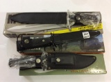 Lot of 3 Contemp. Knives w/ Sheaths-NIB  Including