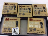 Lot of 5 Full Boxes of Hornady Critical Defense