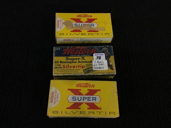 3 Full Boxes of Western Super X 32 Winchester