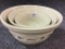 Longaberger Pottery-3 Piece Nesting Mixing Bowl