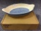 Longaberger Pottery Oval Baking Dish in Blue