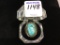 Gent's Sterling Silver Ring w/ Turquoise Stone