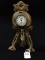 Vintage Metal Lady Figural Clock