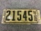 Collection of 3 Sets of Old License Plates-