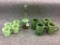 Lot of 9 Green Kitchenware Items Including