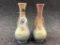 Lot of 2 Matching Hull Pottery Vases