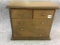 Sm. Five Drawer Wood Cabinet (13 Inches