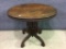 Victorian Wood Oval Parlor Table