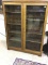 Antique Glass Doored Bookcase Cabinet