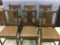 Matched Set of 6 Wood Dining Chairs