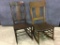 Lot of 2 Various Wood Antique Rockers