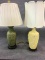 Lot of 2 Oriental Design Table Lamps