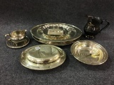 Lg. Group of Very Nice Silverplate Serving PIeces