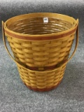 Longaberger 1991 Bankers Wastebasket