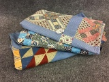 Lot of 3 Various Quilt Tops ONLY