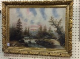 Antique Framed Painting on Board