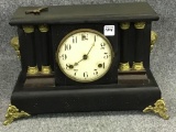 Waterbury Keywind Mantle Clock w/ Key