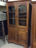 Antique Glass Doored Kitchen Cabinet