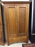 Antique Wardrobe Cabinet w/ Interior Shelves