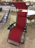 Like New Uline Zero Gravity Chair-Red in Color