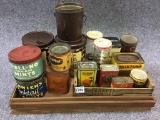 Lg. Group of Vintage Adv. Tins Including