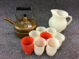 Group Including England Copper Tea Kettle