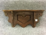 Wall Hanging Clock Shelf (20 X 8 X 6 1/2)