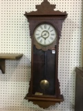 Vintage Keywind Wall Hanging Clock