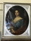 Very Old Lg. Framed Painting of Ladies Portrait