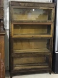 Vintage Four Section Barrister Bookcase by Gunn