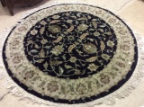 Round Oriental Carpet w/ Under Pad