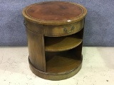 Hekman Round One Drawer Lamp Table