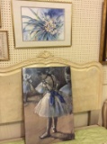 Lot of 2 Including Framed & Signed Floral