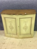 Baker Furniture Painted Cabinet w/ Wood Top